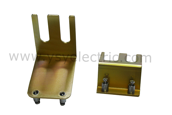 Braket Pemasangan Pemotongan Laser Aluminium Anodized Kuning